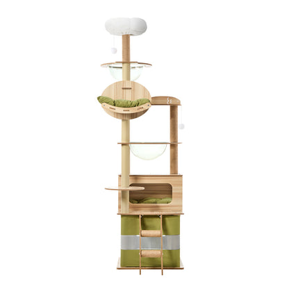 Alopet Cat Tree Tower Scratching Post 196cm Condo House Bed Furniture-Cat Tree-PEROZ Accessories