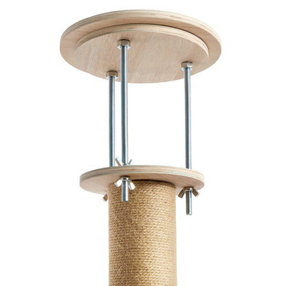Alopet Cat Tree Wood Tower Scratching 300cm Post Floor to Ceiling-Cat Tree-PEROZ Accessories