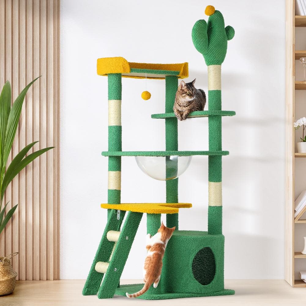 Alopet Cat Tree Tower Scratching Post 144cm Pet Condo House Furniture Scratcher-Cat Tree-PEROZ Accessories