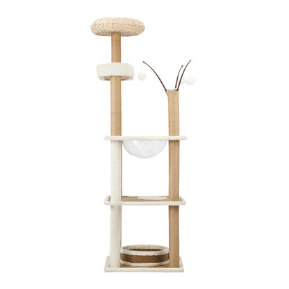 Alopet Cat Tree Rattan Cat Scratching Post 164CM-Cat Tree-PEROZ Accessories