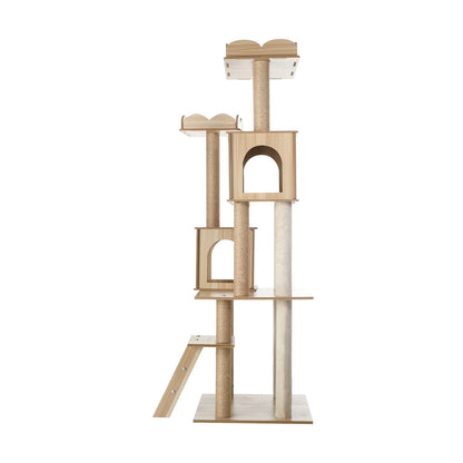 Alopet Cat Tree Tower Scratching Post Wood Condo 161cm-Cat Trees-PEROZ Accessories