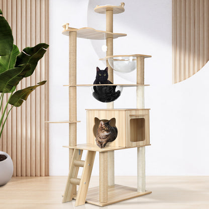 Alopet Cat Tree 174cm Cat Tower with Cat Scratching Post and Cat Condo-Cat Trees-PEROZ Accessories