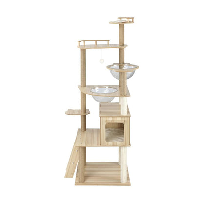 Alopet Cat Tree 174cm Cat Tower with Cat Scratching Post and Cat Condo-Cat Tree-PEROZ Accessories