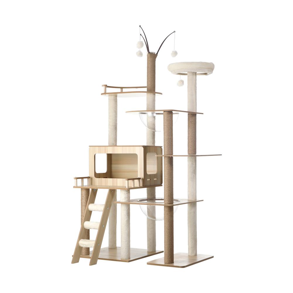 Alopet Large Cat Tree Wood Scratcher Condo House Bed 172cm-Cat Trees-PEROZ Accessories