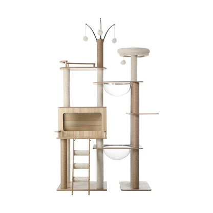 Alopet Large Cat Tree Wood Scratcher Condo House Bed 172cm-Cat Trees-PEROZ Accessories