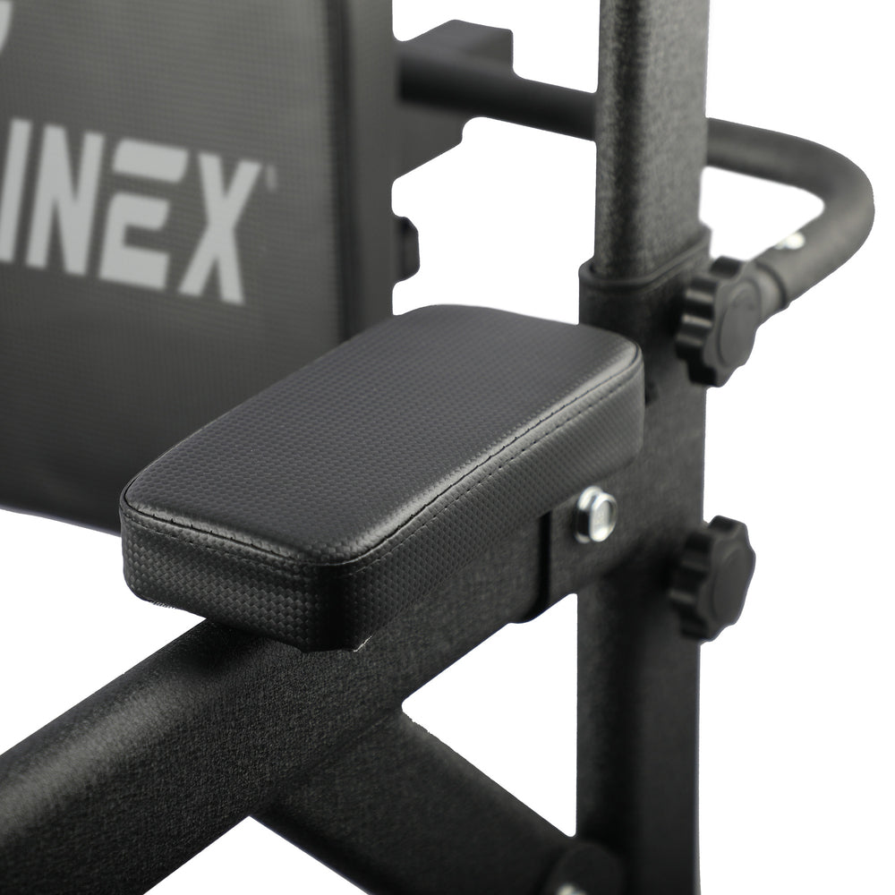Finex Power Tower Chin Up Bar Station Weight Bench Push Pull Up Knee Raise Gym-Chin Up Tower-PEROZ Accessories