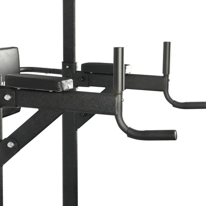 Finex Power Tower Chin Up Bar Station Weight Bench Push Pull Up Knee Raise Gym-Chin Up Tower-PEROZ Accessories