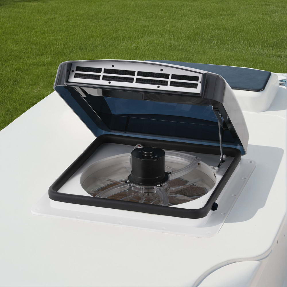 Weisshorn Caravan Air Vent Roof Hatch 12V Shower Fan Reversible Airlfow Rainy Use Camper-Outdoor Recreation &gt; Camping &gt; Caravan Accessories-PEROZ Accessories