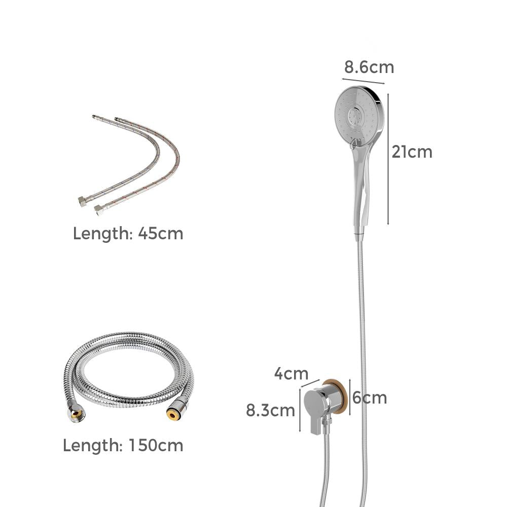 Welba Handheld Shower Head Set With Mixer Caravan Motorhome 3-Mode Shower WELS-Faucet-PEROZ Accessories