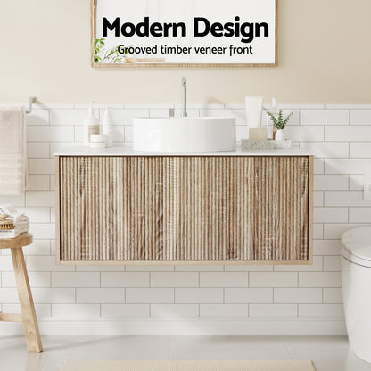 Cefito Vanity Unit 915mm with Basin Oak-Furniture > Bathroom > Vanity Units-PEROZ Accessories