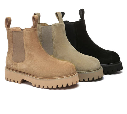 AUSTRALIAN SHEPHERD® UGG Boots Sheepskin Wool Chelsea Chunky Chana-UGG Boots-PEROZ Accessories