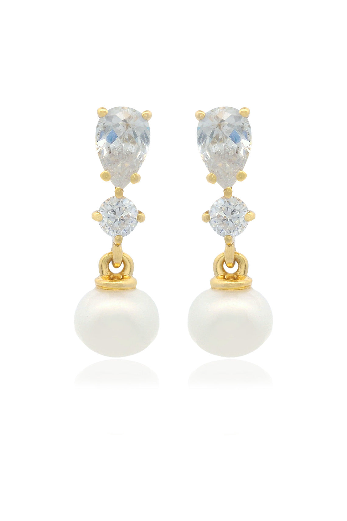 CHIC NOEL FRESHWATER PEARL PYRMONT EARRINGS GOLD-PEROZ Accessories