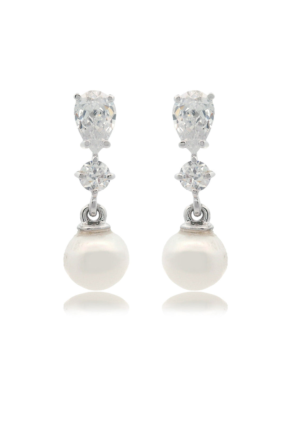 CHIC NOEL FRESHWATER PEARL PYRMONT EARRINGS SILVER-PEROZ Accessories
