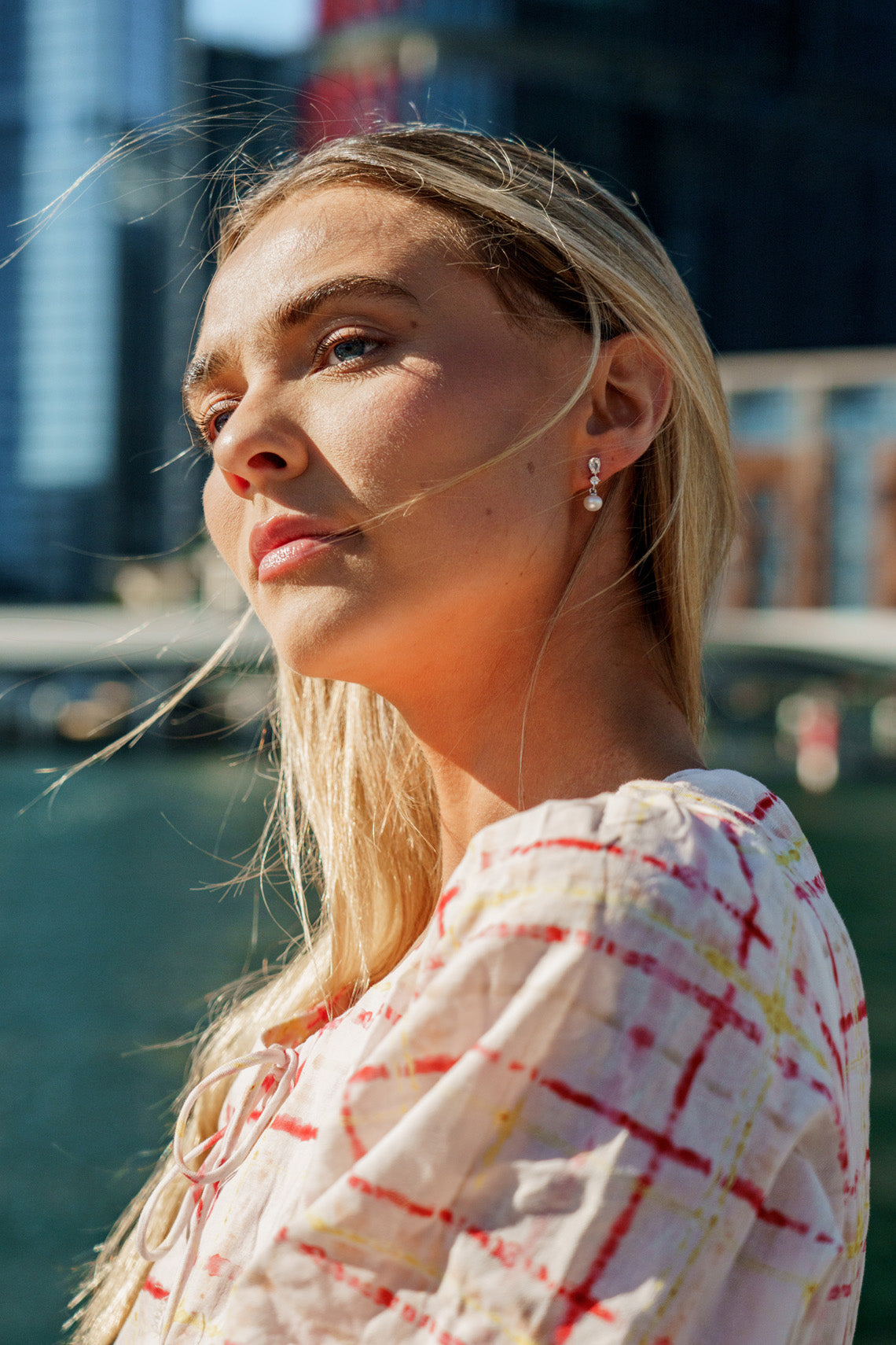 CHIC NOEL FRESHWATER PEARL PYRMONT EARRINGS SILVER-PEROZ Accessories