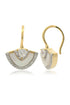 CHIC NOEL MOTHER OF PEARL FAN EARRINGS GOLD-PEROZ Accessories