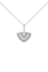 CHIC NOEL MOTHER OF PEARL FAN PENDANT SILVER-PEROZ Accessories