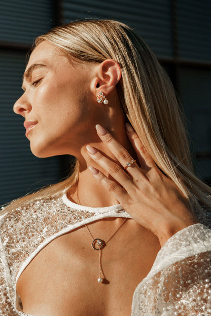 CHIC NOEL TOI ET MOI CIRCLE EARRINGS GOLD-PEROZ Accessories