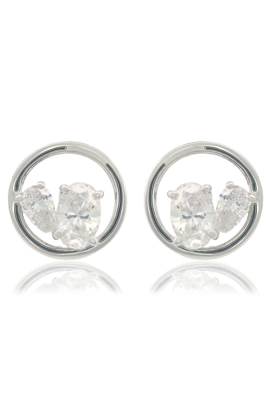 CHIC NOEL TOI ET MOI CIRCLE EARRINGS SILVER-PEROZ Accessories