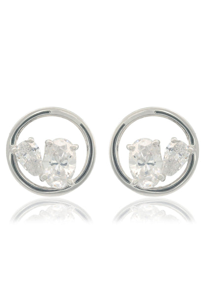 CHIC NOEL TOI ET MOI CIRCLE EARRINGS SILVER-PEROZ Accessories