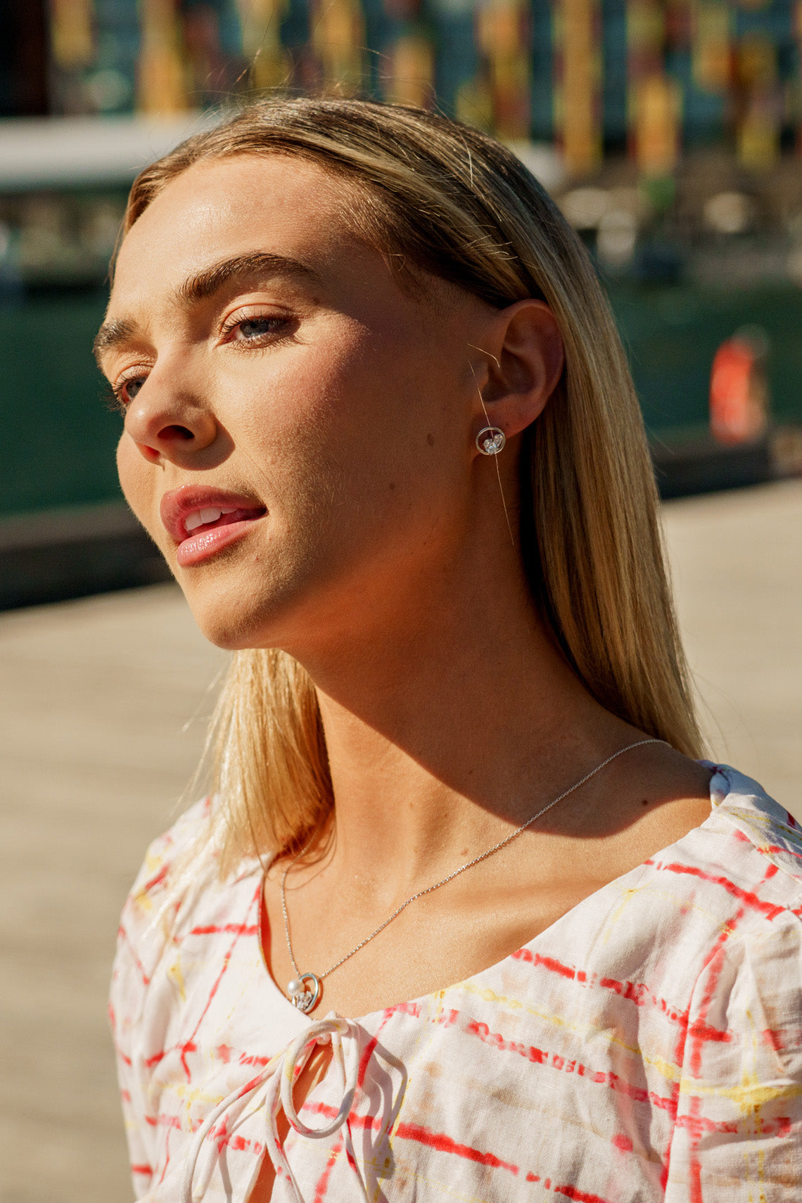 CHIC NOEL TOI ET MOI CIRCLE EARRINGS SILVER-PEROZ Accessories