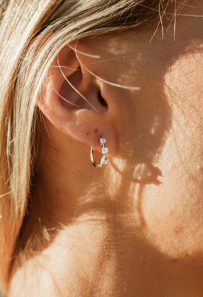 CHIC NOEL TRILOGY HOOP EARRINGS GOLD-PEROZ Accessories