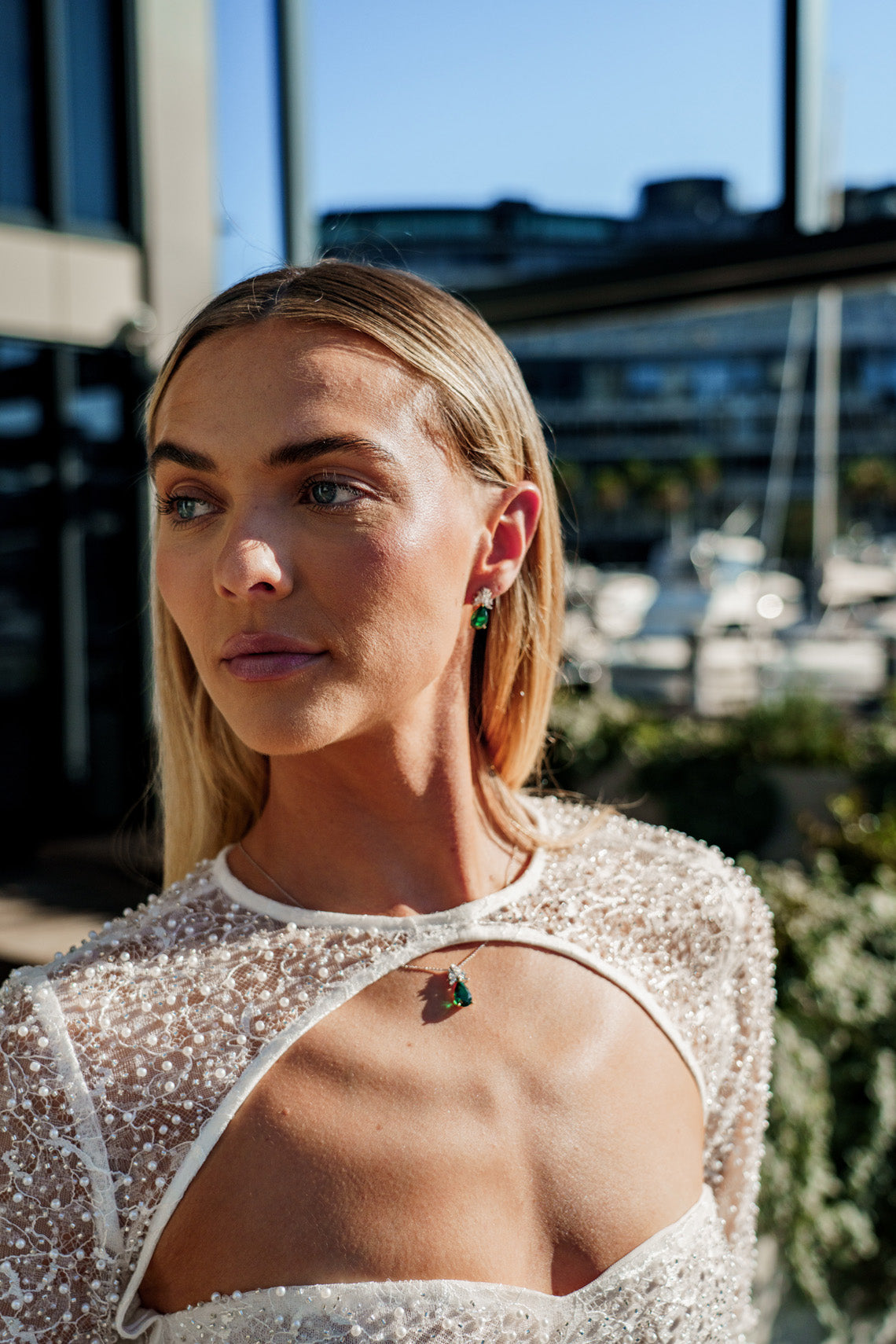 CHIC NOEL TWO-TONE EARRINGS-PEROZ Accessories