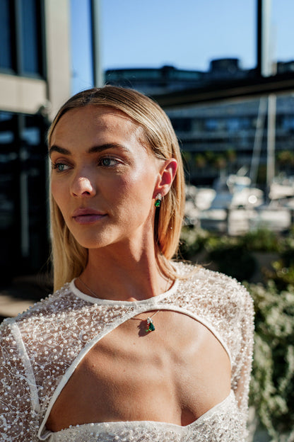 CHIC NOEL TWO-TONE EARRINGS-PEROZ Accessories