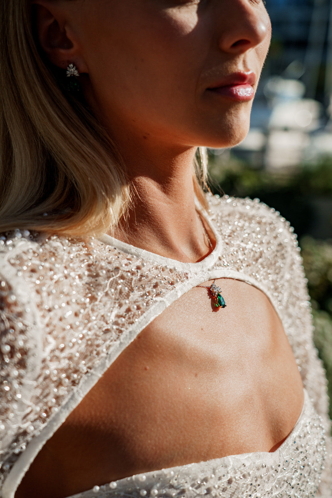 CHIC NOEL TWO-TONE PENDANT-PEROZ Accessories