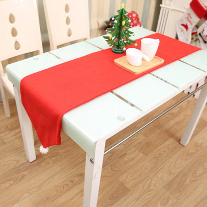 Christmas Chair Covers Tablecloth Runner Decoration Xmas Dinner Party Santa Gift, Table Cloth (130x180 cm)-Occasions > Christmas > Christmas Decorations-PEROZ Accessories