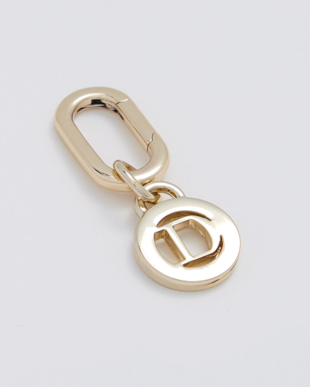 Letter D Charm With Oval Hinge Ring Clip-Accessories-PEROZ Accessories