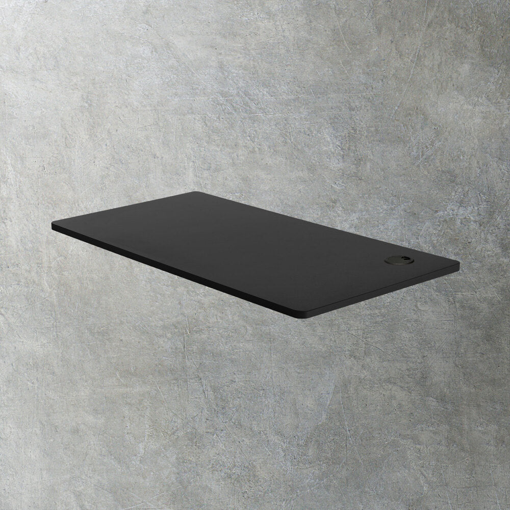 Oikiture Standing Desk Board Adjustable Sit Stand Desk Top Computer Table Black-Office Desks-PEROZ Accessories