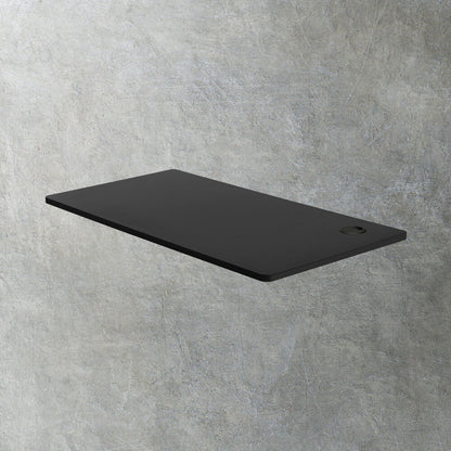Oikiture Standing Desk Board Adjustable Sit Stand Desk Top Computer Table Black-Office Desks-PEROZ Accessories
