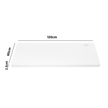 Oikiture Standing Desk Board Adjustable Sit Stand Desk Top Computer Table White-Office Desks-PEROZ Accessories