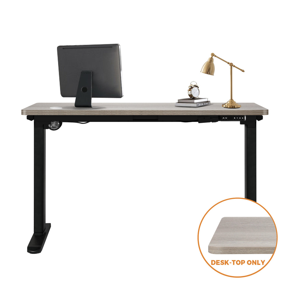 Oikiture Standing Desk Top Adjustable Electric Grey-Oak-Desk Board-PEROZ Accessories