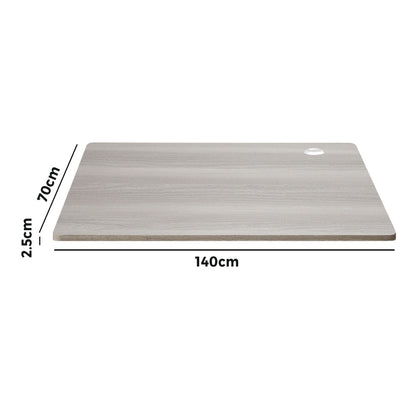 Oikiture Standing Desk Top Adjustable Electric Grey-Oak-Desk Board-PEROZ Accessories