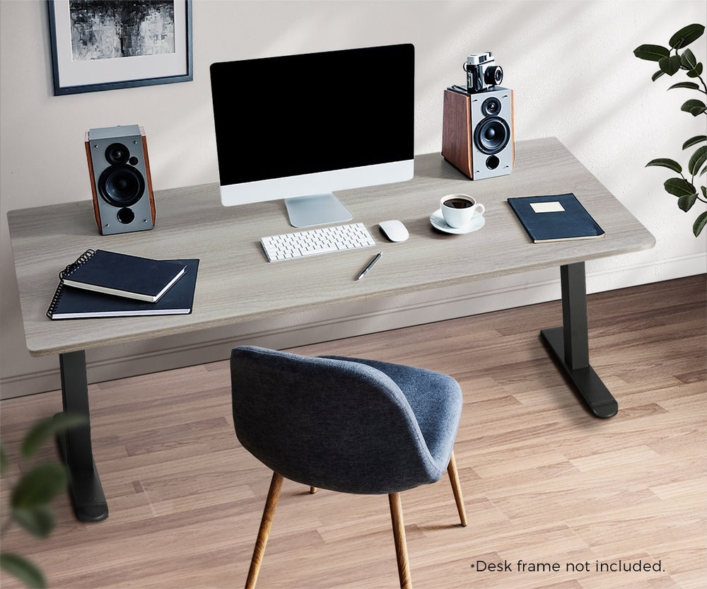 Oikiture Standing Desk Top Adjustable Electric Grey-Oak-Desk Board-PEROZ Accessories