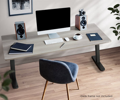 Oikiture Standing Desk Top Adjustable Electric Grey-Oak-Desk Board-PEROZ Accessories