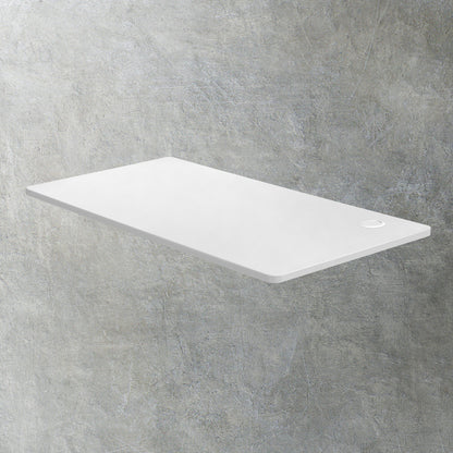 Oikiture Standing Desk Top Adjustable Electric Desk Board Computer Table White-Office Desks-PEROZ Accessories