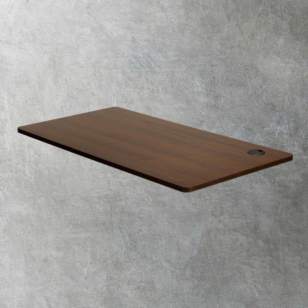 Oikiture Standing Desk Top Adjustable Electric Desk Board Computer Table Walnut-Office Desks-PEROZ Accessories