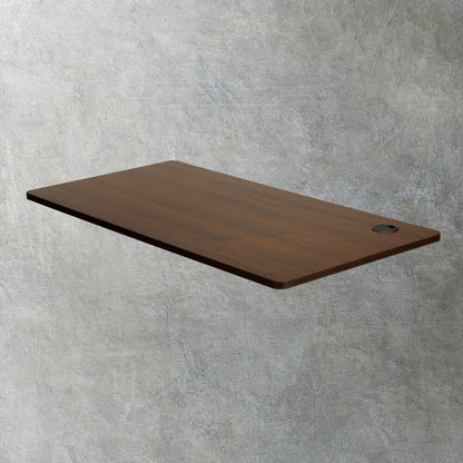 Oikiture Standing Desk Top Adjustable Electric Desk Board Computer Table Walnut-Office Desks-PEROZ Accessories