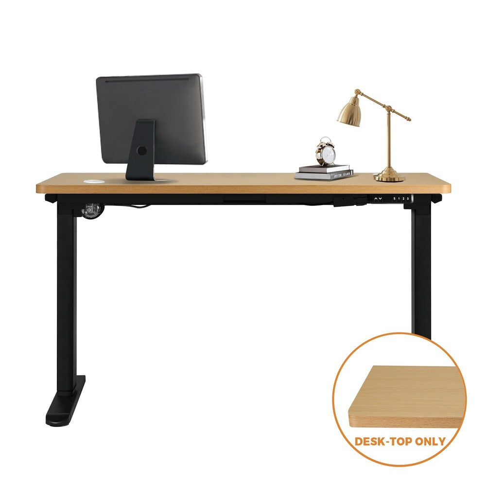 OIKITURE Standing Desk Top Adjustable Tabletop Sit Stand Desk Top OAK-Office Desks-PEROZ Accessories