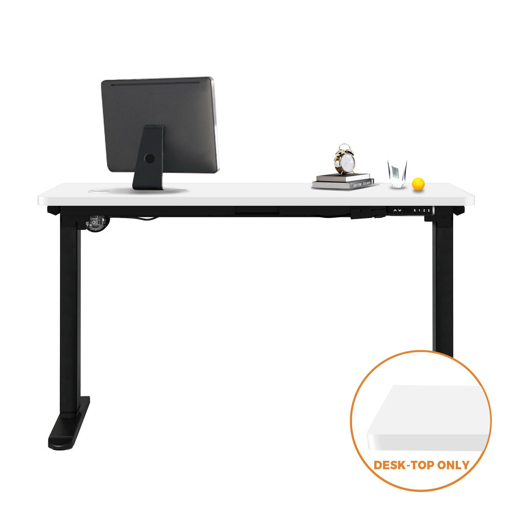 Oikiture Standing Desk Top with Drilled Hole White 150x75cm-Desk Board-PEROZ Accessories