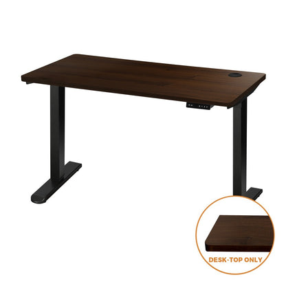 OIKITURE Standing Desk Top Adjustable Tabletop Sit Stand Desk Top Walnut-Office Desks-PEROZ Accessories