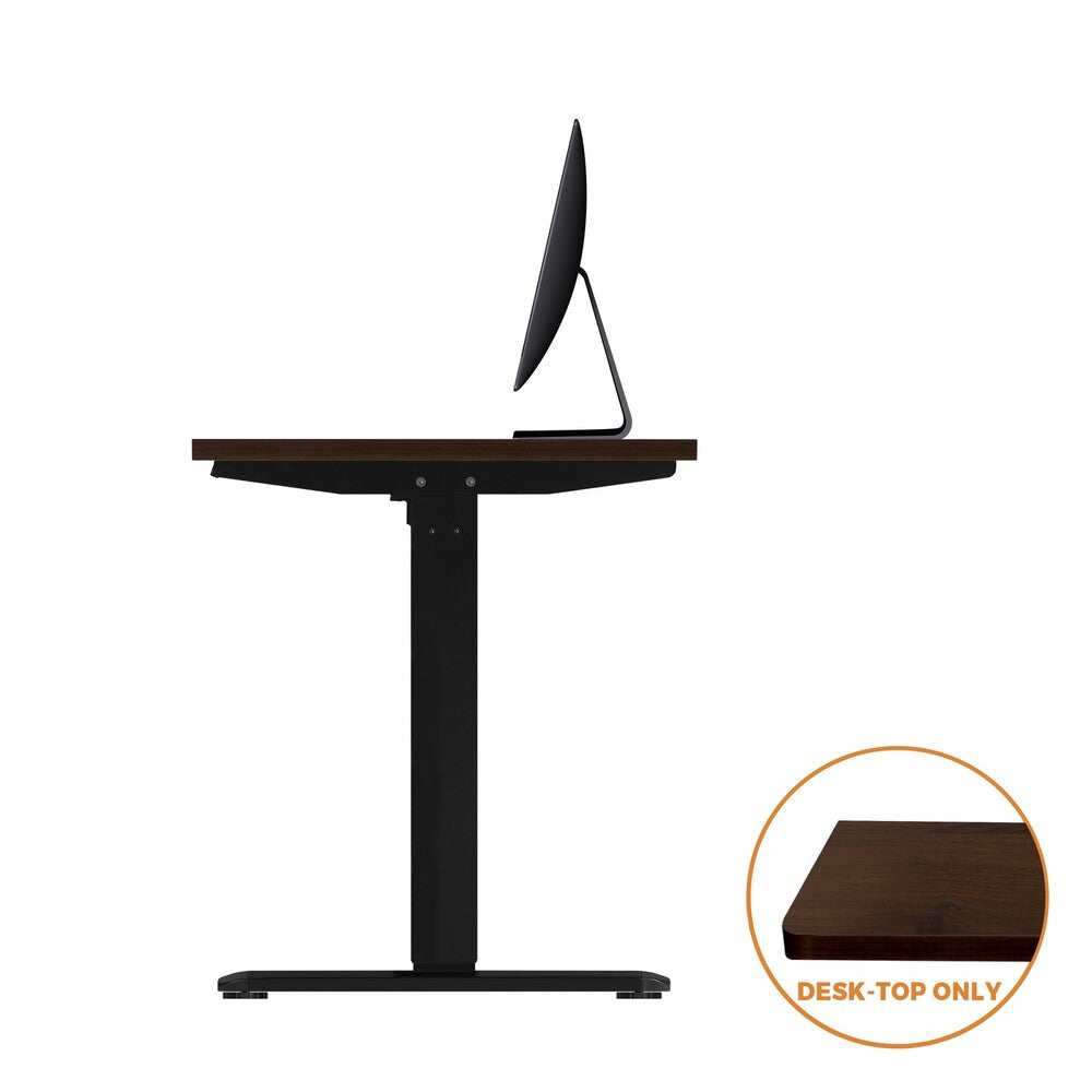 OIKITURE Standing Desk Top Adjustable Tabletop Sit Stand Desk Top Walnut-Office Desks-PEROZ Accessories
