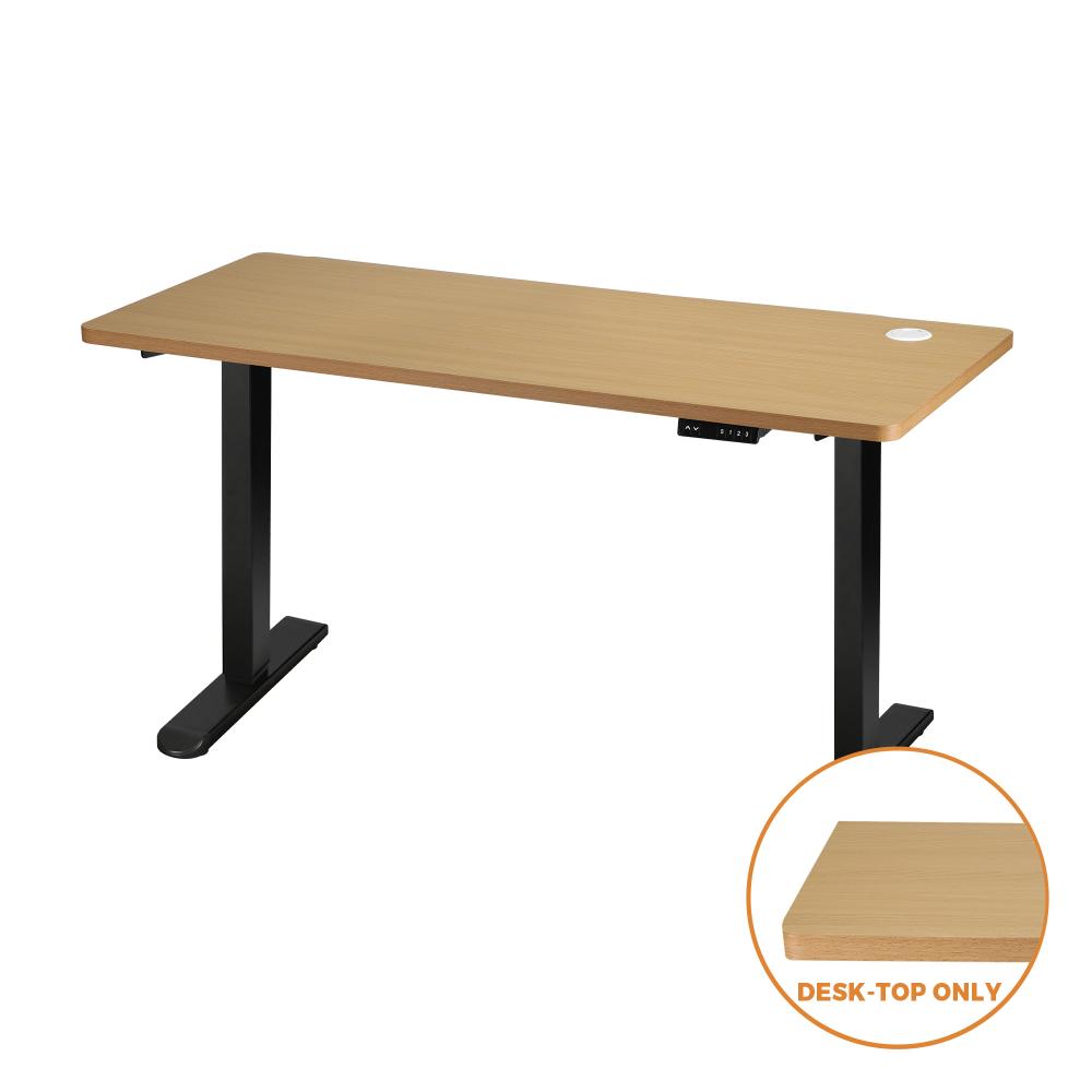 OIKITURE 160cm Standing Desk Top Adjustable Tabletop Sit Stand Desk Top Oak-Standing Desk-PEROZ Accessories