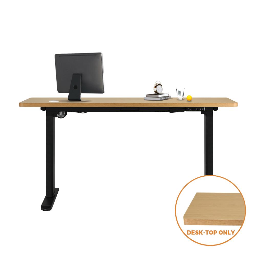 OIKITURE 160cm Standing Desk Top Adjustable Tabletop Sit Stand Desk Top Oak-Standing Desk-PEROZ Accessories