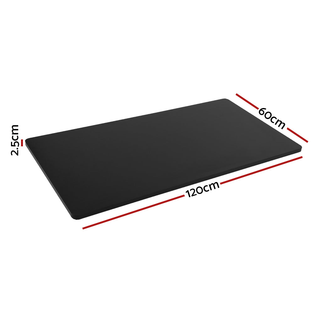 Artiss Standing Desk Top Black 120CM-Office Desks-PEROZ Accessories