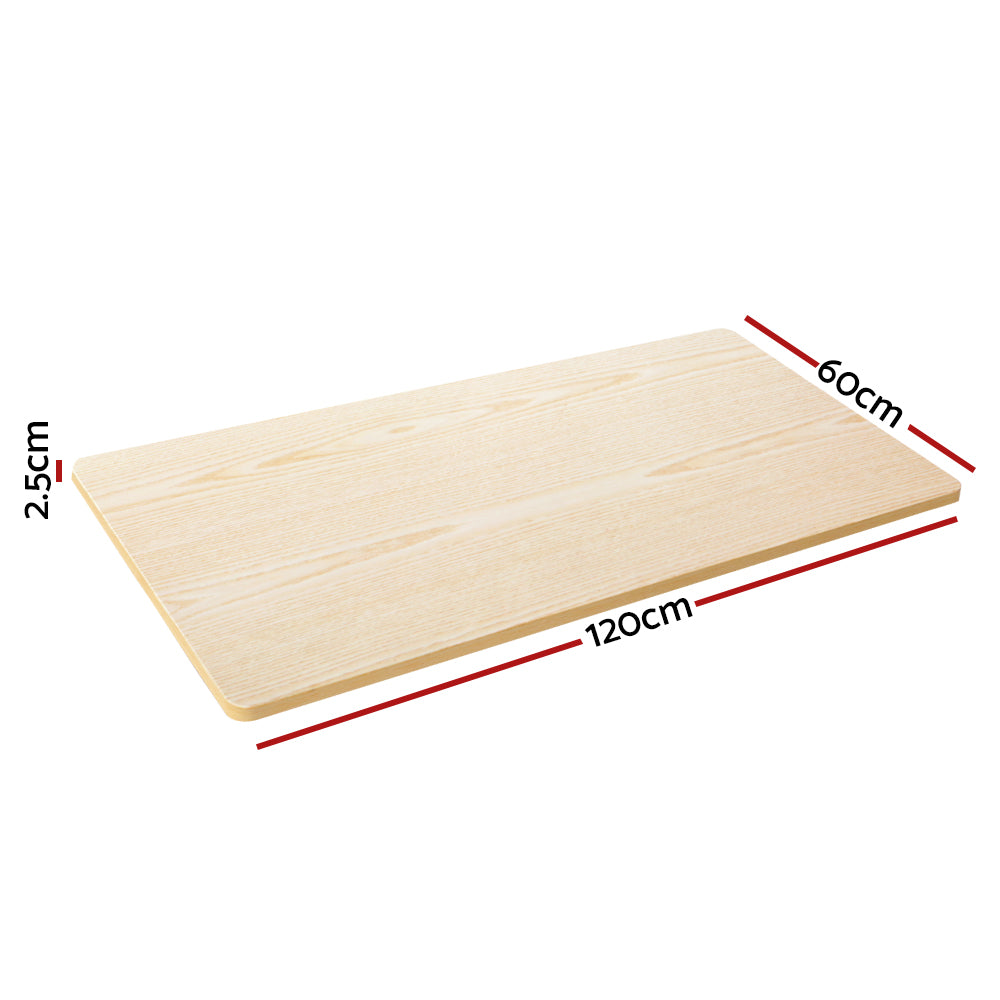 Artiss Standing Desk Top White Oak 120CM-Furniture &gt; Office &gt; Desks-PEROZ Accessories