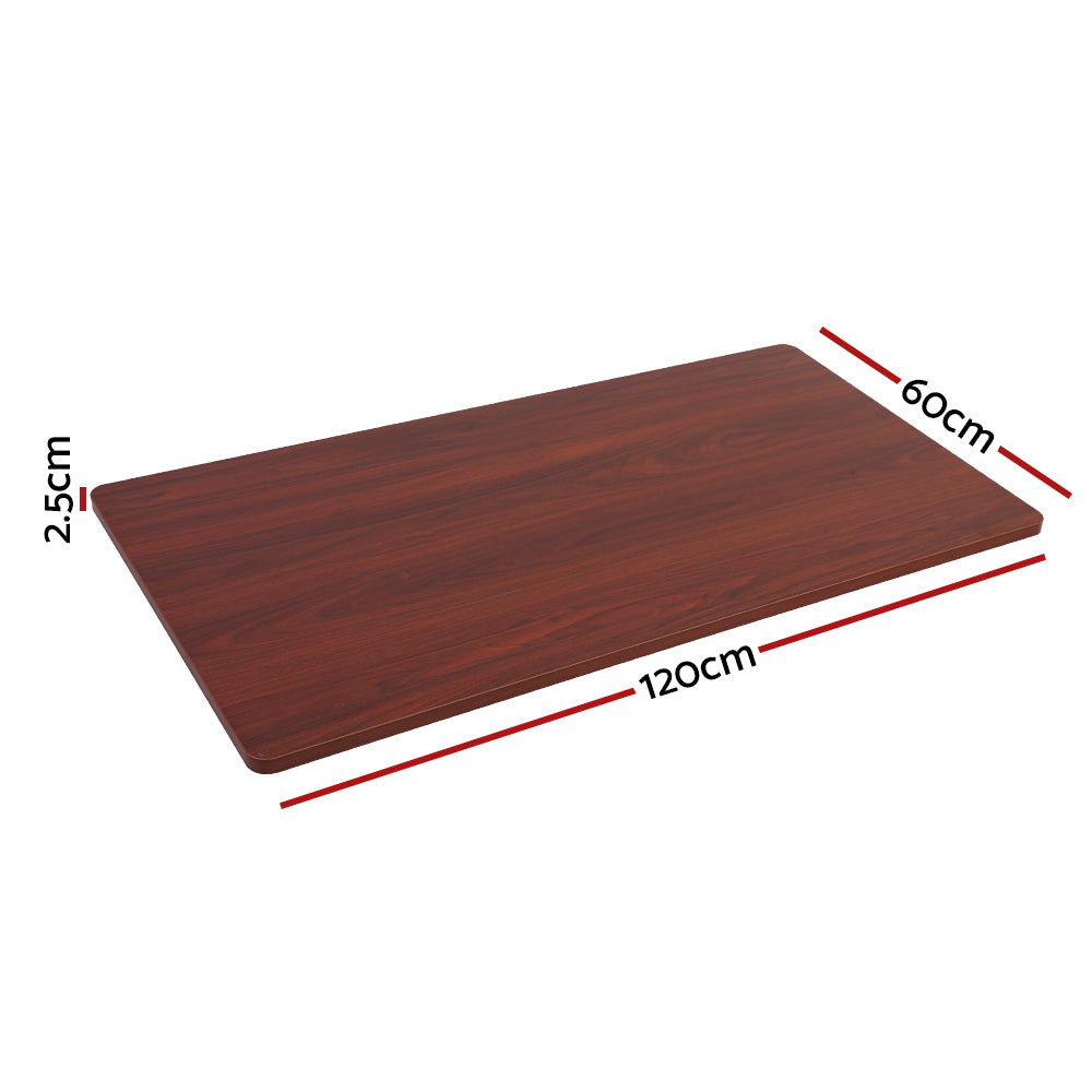 Artiss Standing Desk Top Walnut 120CM-Furniture &gt; Office &gt; Desks-PEROZ Accessories