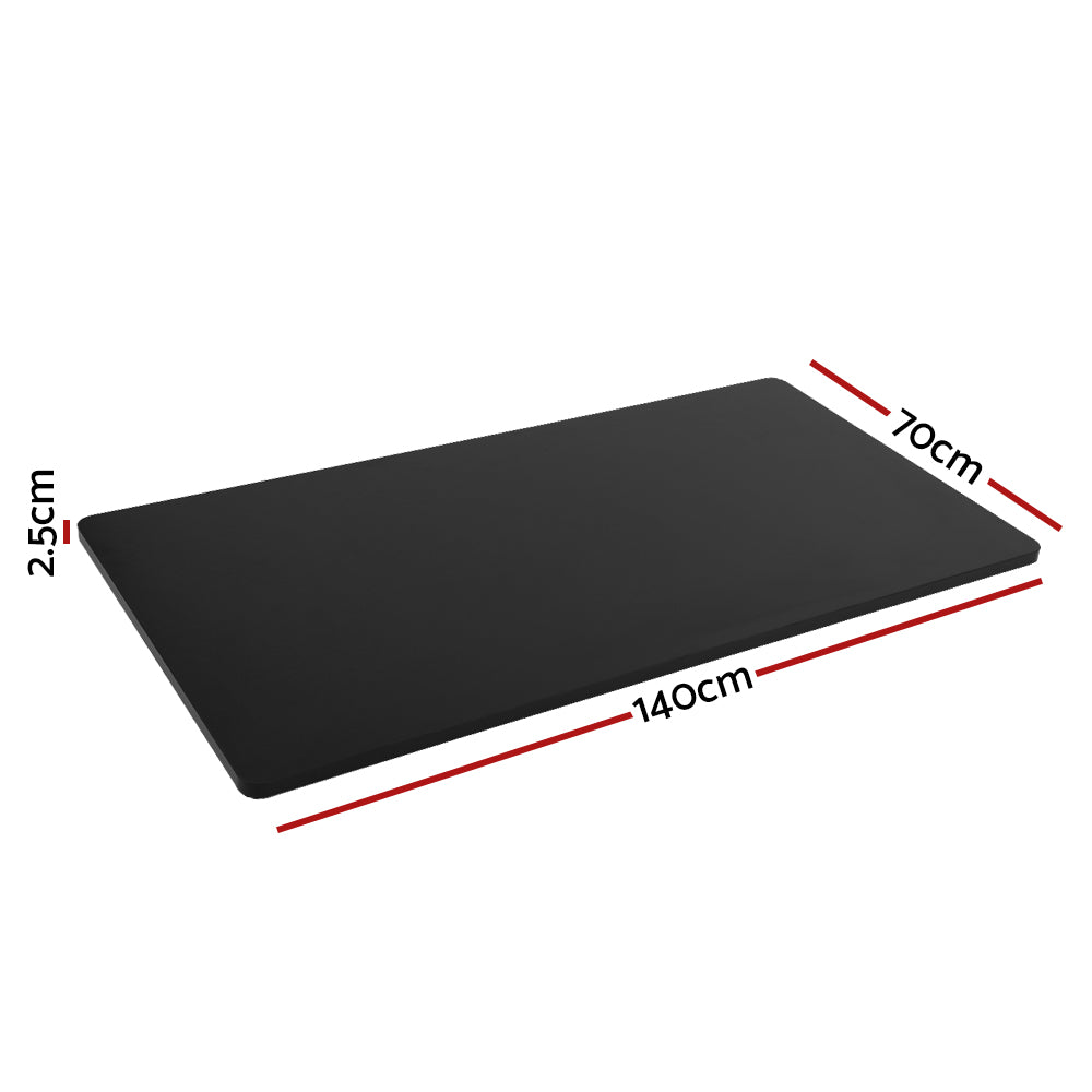 Artiss Standing Desk Top Black 140CM-Furniture &gt; Office &gt; Desks-PEROZ Accessories